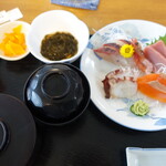 大間温泉海峡保養センター レストラン - 刺身定食