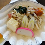 大間温泉海峡保養センター レストラン - 貝焼味噌（調理前）