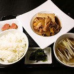 肉豆腐定食