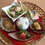 京わさび - 花篭ヘルシー御膳（1200円）のカゴの方