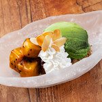 くいもの屋わん - 1332_温ったか大学イモと宇治抹茶のアイスクリーム