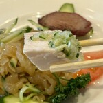 二楽荘 - 蒸し鶏