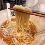 麺処 天川 - 鶏と豚出汁の濃い〜かけそば 大盛り             