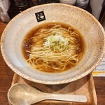 麺処 天川 - 鶏と豚出汁の濃い〜かけそば 大盛り      