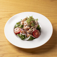 蓼科高原豚の温しゃぶサラダ　くるみドレッシング