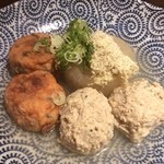 おでん 俺のだし - 大根、つくね、がんも。
      これで660円