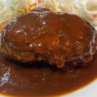 たくあん・牡丹亭 - 手ごねハンバーグランチ(1,300円)のデミグラスソース