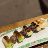 柳家 - 鴨皮のねぎま
                    