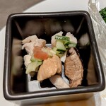 ザ・テラス - 茸とチキンのラビゴットソース