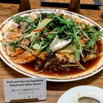 ザ・テラス - 豚しゃぶと春野菜のサラダ スパイシーソース