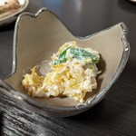 蕎麦・酒 青海波 - はっさくとスナップエンドウ白和え