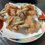 蕎麦・酒 青海波 - 手羽先山椒香り揚げ