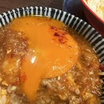 中華そば タンポポ - 卵黄ダム決壊