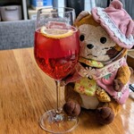 ベジバル チバットリア - 食前にストロベリーソーダ♪(*´(ｪ)`*)ｳﾌ♡