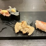 すしざんまい - 桜海老\132 しらす\132 煮はまぐり\437 金目鯛\217
