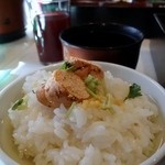 ホテルいずみ - 最後はたらこ茶漬けで頂きます