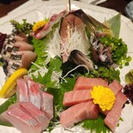 竹とんぼ 紫 - 刺身盛り合わせ