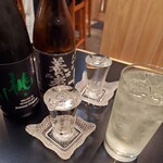 ワタリガラス - 四合瓶の日本酒が複数冷えてます