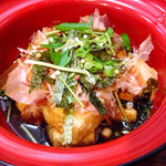 Daikonya - 揚げ出し豆腐
                      霰がアクセントに美味しいお出汁でした
