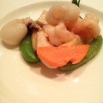 重慶飯店 麻布賓館 - 烏賊と海老の塩炒め