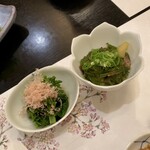 大こう - めかぶと菜の花のおひたし