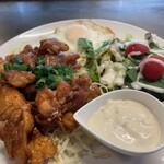 いしや - 甘酢だれの掛かった鶏たっぷり♫
