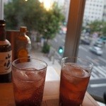 グリル梵 堂島店 - カシスソーダ500円(17時から19時まで200円引き)