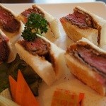 グリル梵 堂島店 - 極上ビーフヘレカツサンドハーフ　1000円