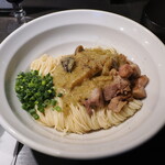 弘明寺丿貫 - 炙りチャーシューとグリーンカレーの和え玉480円