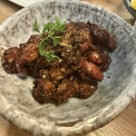 野乃鳥 梅味堂 - 希少部位の背肝、濃いめの味つけでビールがすすむ！