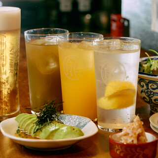 東京では希少！熊本産の焼酎や日本酒。女子人気のデコポンサワー