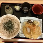 純手打蕎麦処 真人 - ザル蕎麦と天ぷらのセット
