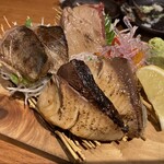 地酒と道産食材 一笑 - 炙り魚刺身