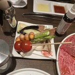 正泰苑 新橋店 - 野菜盛り合わせ