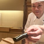 鮨みなと - 中港氏から思いを込めて頂く