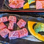 焼肉はちや - 和牛サイコロステーキランチ1380円