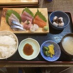 満天酒場 - 刺身定食¥1000
