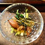 きょうや - ◎◎◎ホタルイカと三つ葉土佐酢ぜりー　　