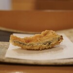 すしと天ぷら 坂本 - かぼちゃ天150円