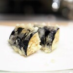 すしと天ぷら 坂本 - なす天ぷら180円