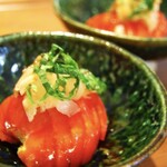 すしと天ぷら 坂本 - がりトマト280円