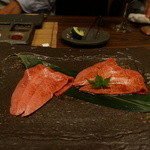 秋田牛玄亭 - ミスジ二種（仙台牛、羽後牛）