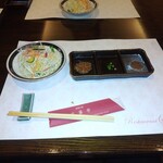 志喜亭 - サラダとステーキソース