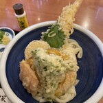本格手打 もり家 - 特上ぶっかけ天ぷら(冷)  中盛(＝1.5玉)  1,430円
