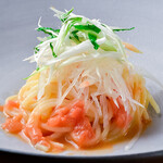 メルモーゾ ダ ドロカワ - 独活　うるい　フルーツトマトのスパゲッティーニ