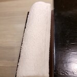 島津 - おしぼり交換後