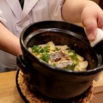 馬車道 大かわ - 太刀魚と筍の土鍋ご飯
