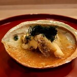 馬車道 大かわ - ホワイトアスパラと蝦夷鮑