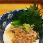 手打ち蕎麦 太古福 - 梅水晶には山葵が合うんだな♥