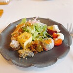Osteria Splende - ランチコースの前菜盛り合わせです